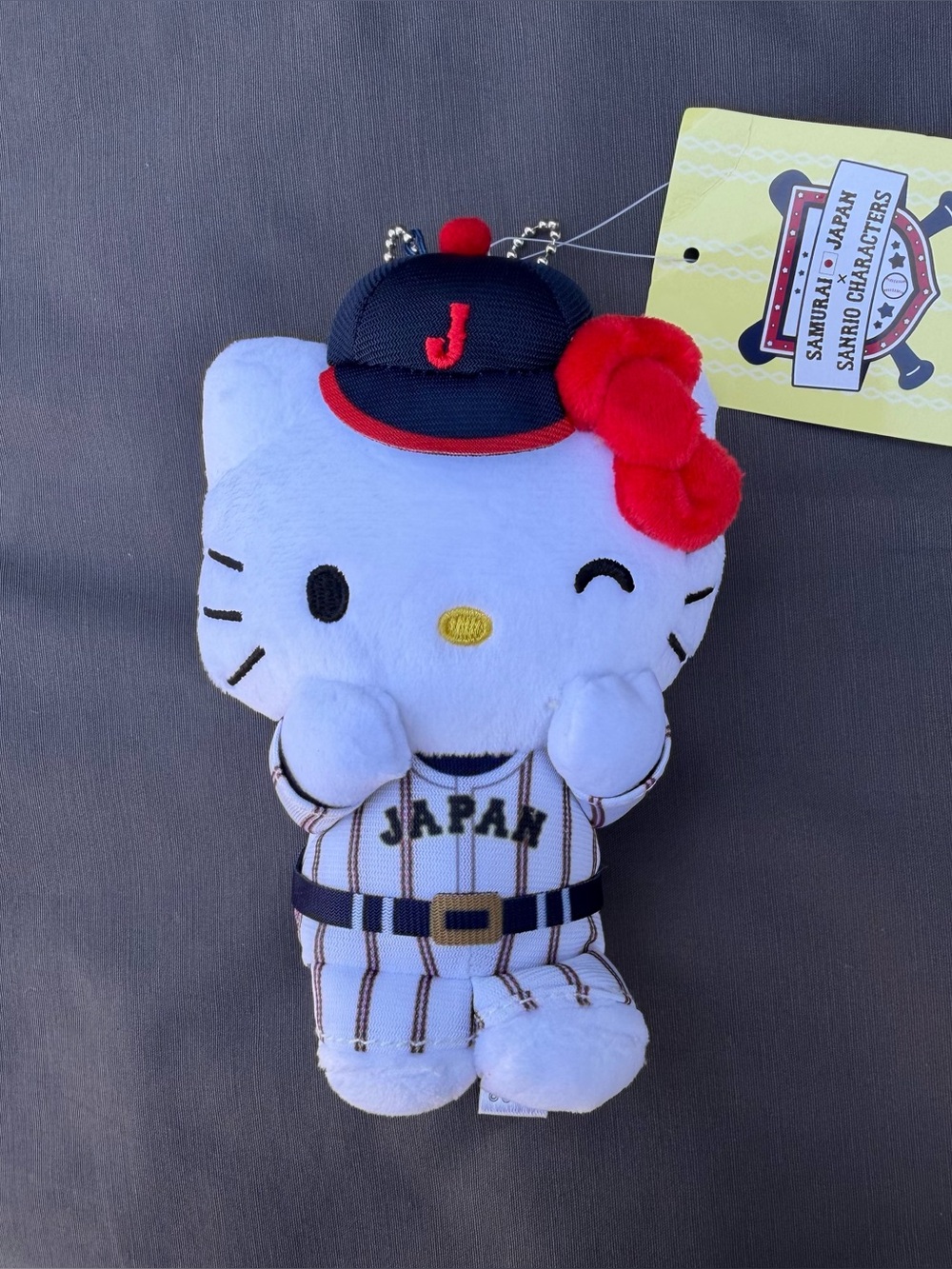 Sanrio X  Samurai Japan Hello Kitty with baseball outfits plush/keychain